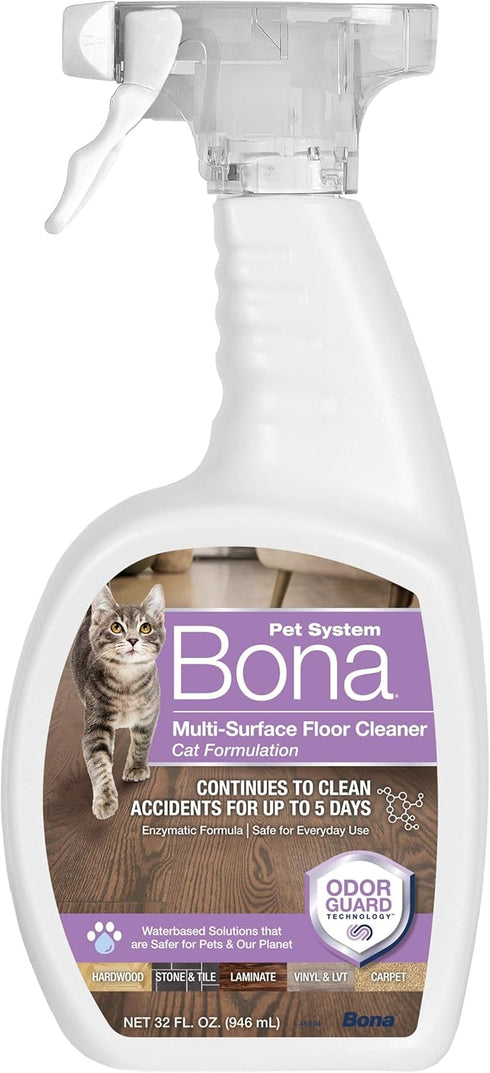 Bona Pet System Multi-Surface Floor Cleaner, Cat Formulation, 32 fl Oz