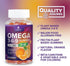 Omega 3 6 9 Vegan Gummies - Triple Strength Supplement for Heart and Brain Support, Non-GMO, Orange Flavor - 120 Gummies