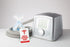 White Vertical Luggage Tag for Respiratory Devices