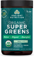 Ancient Nutrition SuperGreens Powder with Probiotics - Organic Peppermint Flavor for Digestive Support