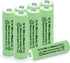 AA Ni-MH 600mAh 1.2V Rechargeable Solar Light Batteries for Outdoor Solar Lamps (8 Pcs)