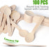 LotFancy Mini Wooden Spoons, Pack of 100, 4 inch Length, Disposable Tasting Spoons, Eco-friendly Birchwood