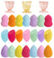 24pcs Makeup Sponge Blender Set, 21 Pcs Latex-Free Vegan Sponges with 3 Pcs Blender Holder for Liquid Cream (Style 1)