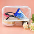 5 Packs Clear Waterproof Cosmetics Bag, TSA Approved, PVC Zippered Toiletry Pouch for Travel, Bathroom, and Organizing