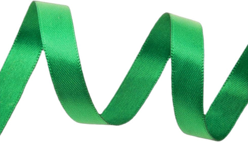 3/8 Inch Green Double Face Satin Ribbon, 25 Yards for Gift Wrapping, Hair Bows, Floral Craft, Decorations