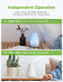 InnoGear Essential Oil Diffuser, 5-in-1 Aromatherapy Diffuser, Humidifier, 7 Color LED, Auto Off, White Grey