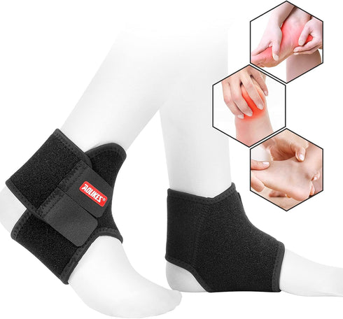 Kids Ankle Brace Supports Breathable Neoprene Ankle Stabilizer Adjustable Protector Wraps for Sports Protection 2PCS