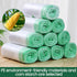 Compostable Trash Bags, 4 Gallon Drawstring, 100 Count, Toughness Unscented Small Garbage Bags for Home Office