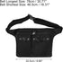 VOCOSTE Barber Hair Stylist Waist Belt, Canvas Tools Storage Apron Belt for Hairdressers, Black
