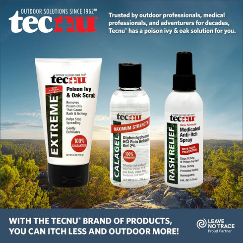 Tecnu Extreme Poison Ivy & Oak Scrub, 4 Oz - Removes Poisonous Plant Oils for Itchy Skin Relief, Cleanses & Calms