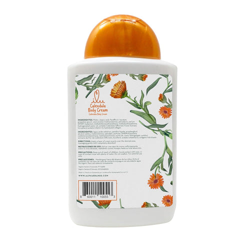 ILU Calendula body Cream (300 ml) - Multi-Purpose Skin Care, Plant-Powered Relief, Water-based cream spreads smoothly & easily for use on faces or to cover large areas.