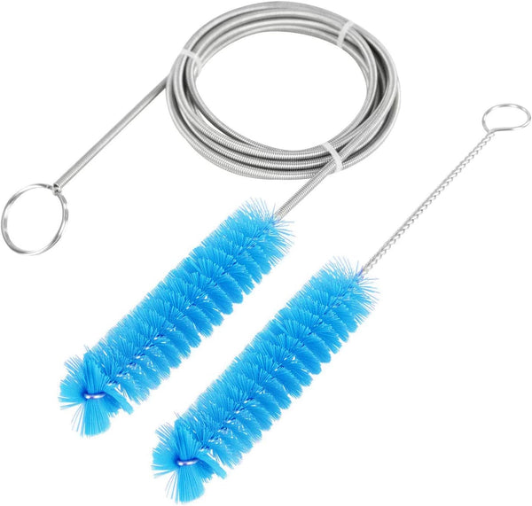 CPAP Tube Cleaning Brush - 7 Feet Flexible + 7 Inches Stainless Steel Wire Bristle Brush for 22mm Diameter Tubing