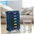 Portable Weekly Medicine Organizer Reusable Pill Case with Compartments Tight Seal Travel-Friendly Compact Storage Box