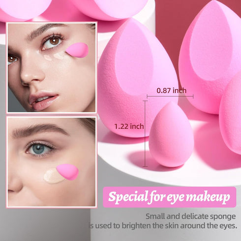 Makeup Sponge Set, BS-MALL Blender Sponges 7 Pcs for Liquid, Cream, Powder, Multi-colored