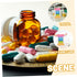 Portable Weekly Medicine Organizer Box with Colorful Compartments Magnetic Lid Design Travel-Friendly Pill Case