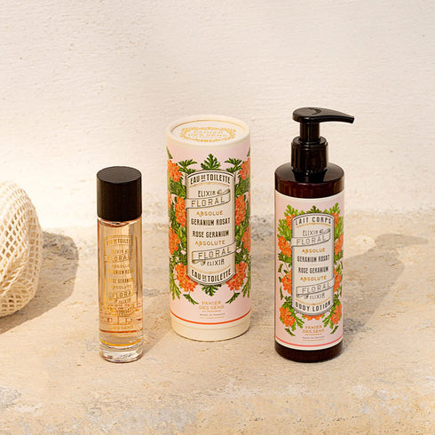 Panier des Sens - Geranium Body Lotion for Dry Skin, 8.45 Floz Hydrating Body Cream with Shea Butter & Olive Oil