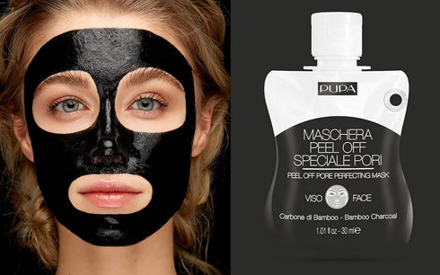 Pupa Milano Peel-Off Pore Perfecting Face Mask - 1.01 Oz, Detox Treatment, Bamboo Charcoal, Vitamin E.
