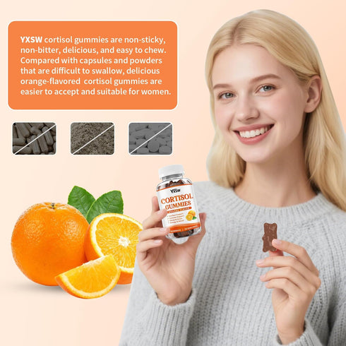 Gummies Gummies 60 Count Cortisol Supplements for Women Sugar-Free Cortisol with Magnesium Glycinate Ashwagandha