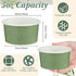 Maxdot 60pcs 5oz Frozen Dessert Cups, Disposable Ice Cream Cups, Paper Yogurt Bowls, for Hot and Cold Foods, Suitable