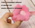 5Pcs Pink Sponge Bottle Brush, 17cm Long Handle Flower Shaped Cleaning Brushes for Reusable Containers