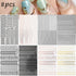 Line Nail Art Stickers, 3D Curved Lines Decals, Gold Silver Black Adhesive Tapes for French Nail Design, 8 Sheets