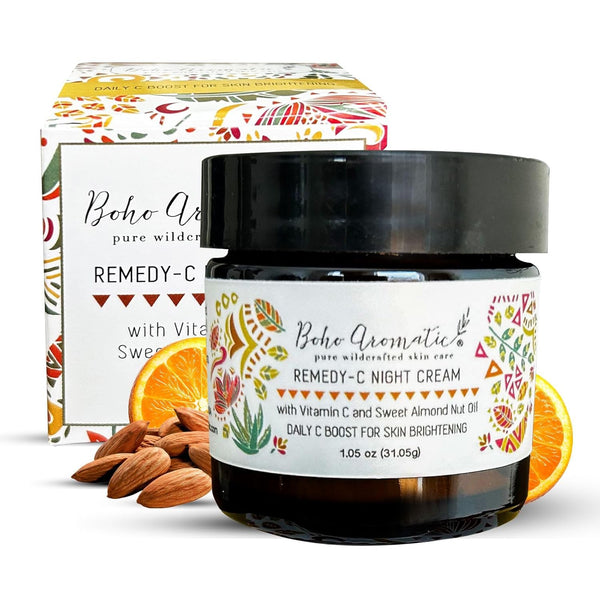 Remedy-C Night Cream, Vitamin C Face Serum in a Cream for Anti-Aging, Natural and Organic Moisturizer