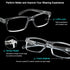 LUR READING GLASSES 6 Pack Comfort Plastic Readers with Spring Hinge (Clear)