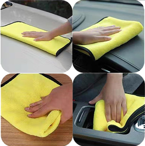 Tihzheoy 10 Pack 11.8"x15.7 Premium Microfiber Towels Coral velvet Washing and Detailing Towels for Car Detailing