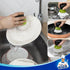 Pack 2 MR.SIGA Dish Scrub Brush, Palm Brush Dish Scrubber with Ergonomic Grip, Kitchen Brushes for Dishes, Green