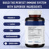 Vitamin C 1000mg Complex with L-Lysine 500mg, Zinc 12mg, Bioflavonoids 300mg for Healthy Immune System Support