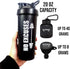 Protein Shaker Bottle, Shaker Bottles For Protein Mixes; Pre Workout With Protein Powder Container To Go, Protein Powder Travel Container & Gym Keychain Container Included. by Generic