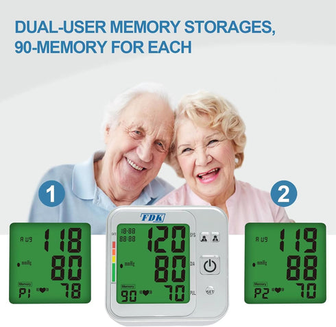 Blood Pressure Monitors for Home Use, Talking Upper Arm Monitor with Large Digits Display & Extra Large Cuff