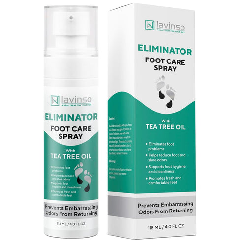Lavinso Athletes Foot Care Spray with Tea Tree Oil Shoe Deodorizer &