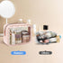 PACKISM TSA Approved Toiletry Bag - 2 Pack Upgrade Color-Edged Clear Makeup Bag, Clear Toiletry Bag for Traveling, Pink