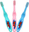 Baby Toothbrush Set of 3 - Soft Bristles Toddler Toothbrush for Boys and Girls, Cute Colors and Designs