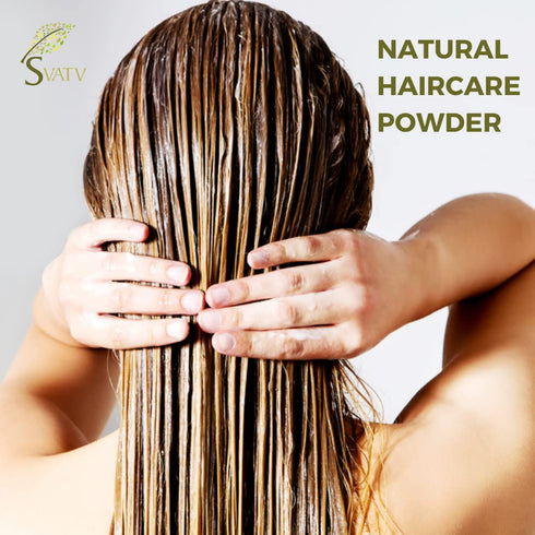 SVATV Shikakai Powder Acacia Concinna Natural Hair Growth & Ayurvedic Hair Mask, 227g 8oz, Natural Hair Care