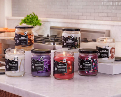 Pumpkin Spice Odor Eliminating Candle - Highly Fragranced, Eliminates 95% of Smells, Up to 80 Hour Burn Time