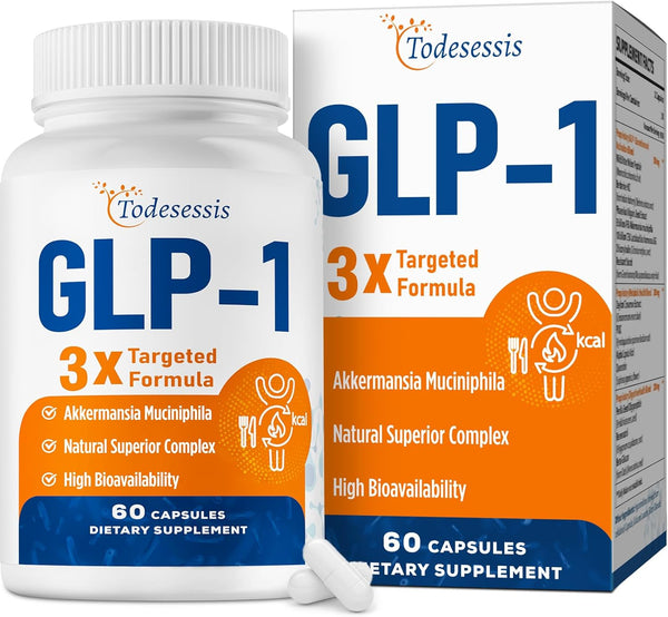 Todesessis GLP-1 Supplement for Women, 3X Targeted Formula, Gentle on the Stomach, GLP-1
