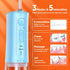 Bitvae C5 Cordless Water Flosser for Teeth, IPX7 Waterproof, 3 Modes, 6 Jet Tips, USB Rechargeable - Sky Blue