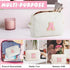 Initial Makeup Bag, Personalized Cosmetic Bag for Women, Monogrammed Travel Toiletry Bag, K