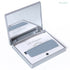 Makeup Mirror with Bamboo Charcoal Oil Blotting Paper Sheets, 100 Counts, Silver Compact Folding Travel Mirror