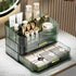 Stackable Cosmetics Organizer Drawers, Ideal for Bathroom Vanity Makeup Storage, Great for Palette, Skincare, Green