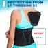 AVESTON Back Brace for Lower Back Pain Relief, 6 Ribs Belt with Lumbar Pad Support for Men/Women, Adjustable