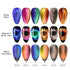 MEET ACROSS 9D Cat Eye Gel Nail Polish Set - Chameleon Magnetic Gel Soak Off UV LED 7 Color Gel with Brush