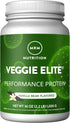 MRM Nutrition Veggie Elite Performance Protein, Vanilla Bean, Plant-Based, 30 Servings, Vegan, Gluten-Free