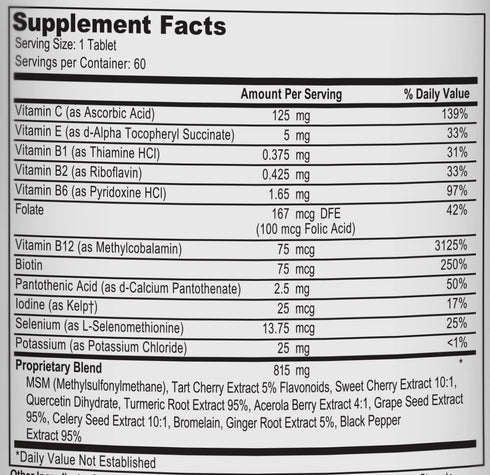Uric Acid Support, Tart Cherry, Celery Extract, Turmeric, Quercetin, 60 Vegetarian Tablets