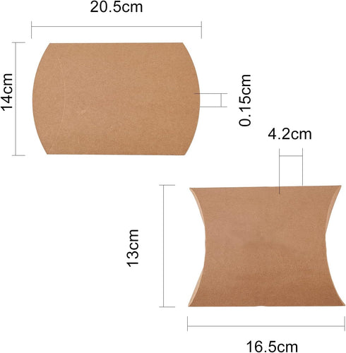 Airssory 30pcs Paper Pillow Candy Boxes, 6.5x5 Inch for DIY Wedding Favors, Birthday Party, Valentine's Day Supplies