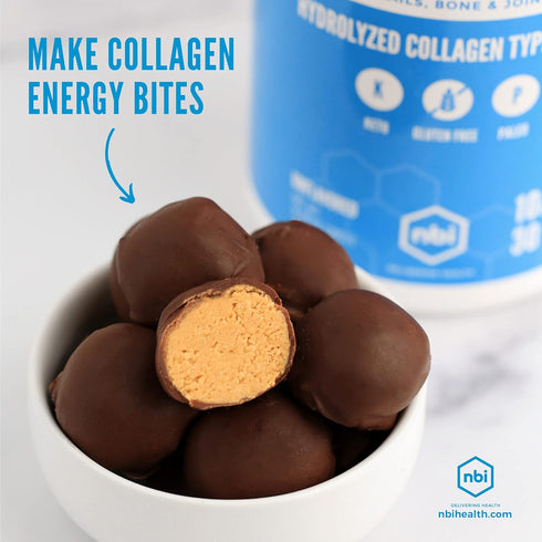 NBI Unflavored, Collagen Peptides Powder, Paleo- and Keto Friendly, Type I and III Hydrolyzed Collagen, Amino Acids