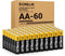 SONLUK AA Batteries 60 Pack - 1.5V Super Heavy Duty Carbon Zinc Double