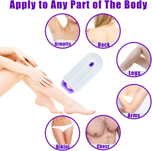 Portable Silky Smooth Hair Eraser, Rechargeable Painless Hair Removal Tool, Gift for Women for Christmas and Mother's